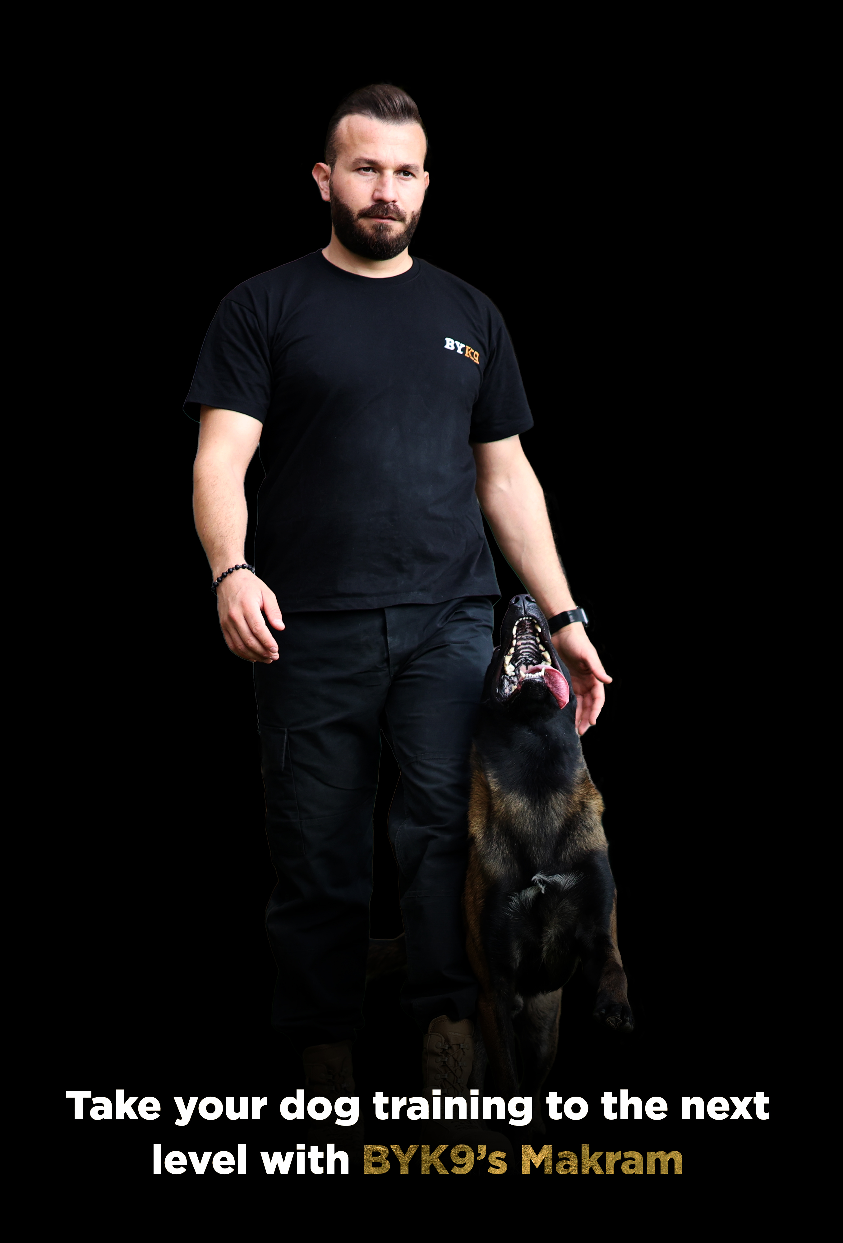 Nino Drowaert with dog